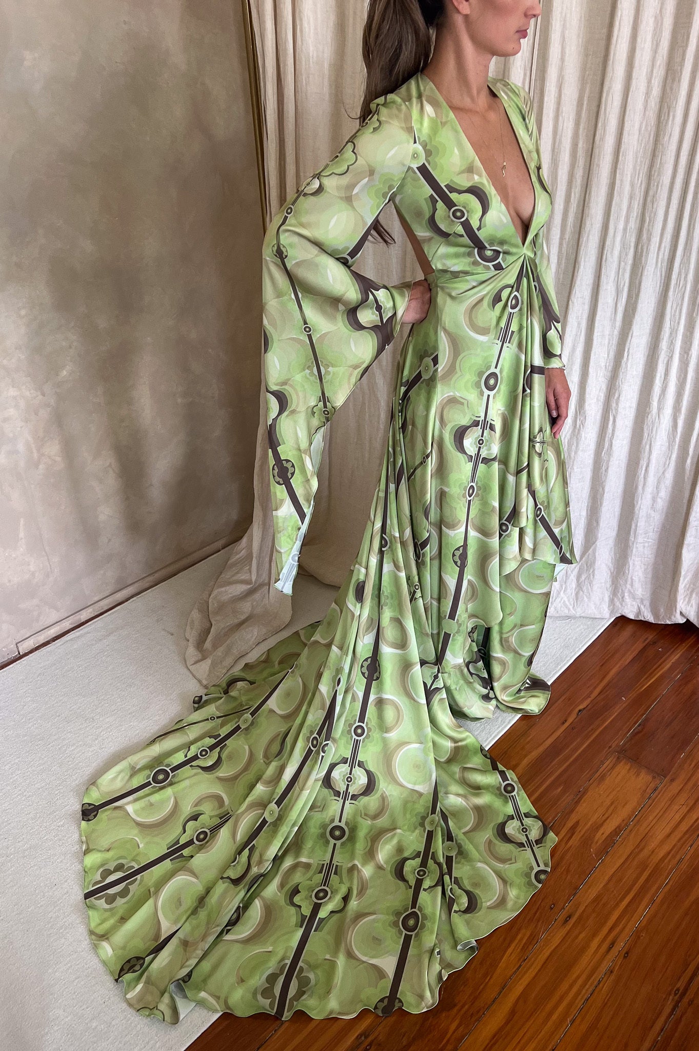 Nash Jade Print Gown - UK8