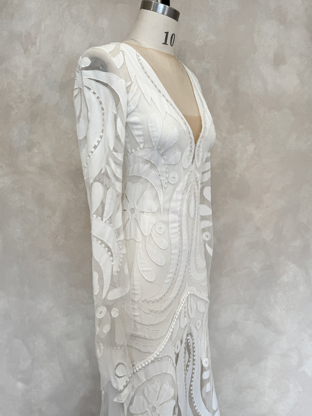 Layla Gown with Off White Slip - UK10