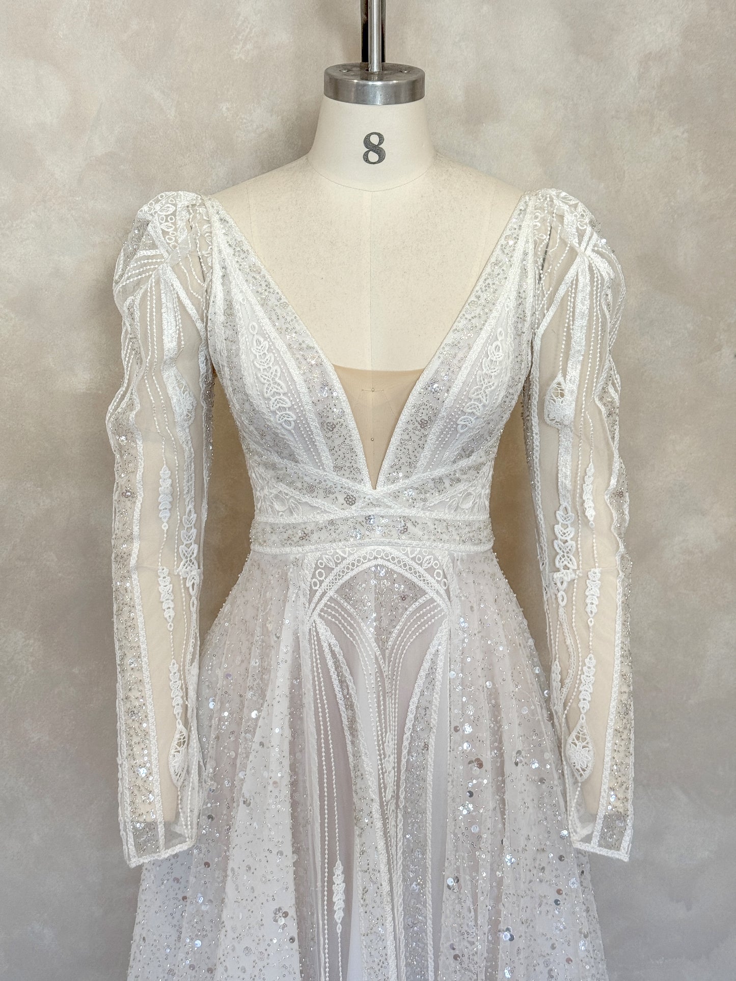 Valley Off-White Gown - UK8