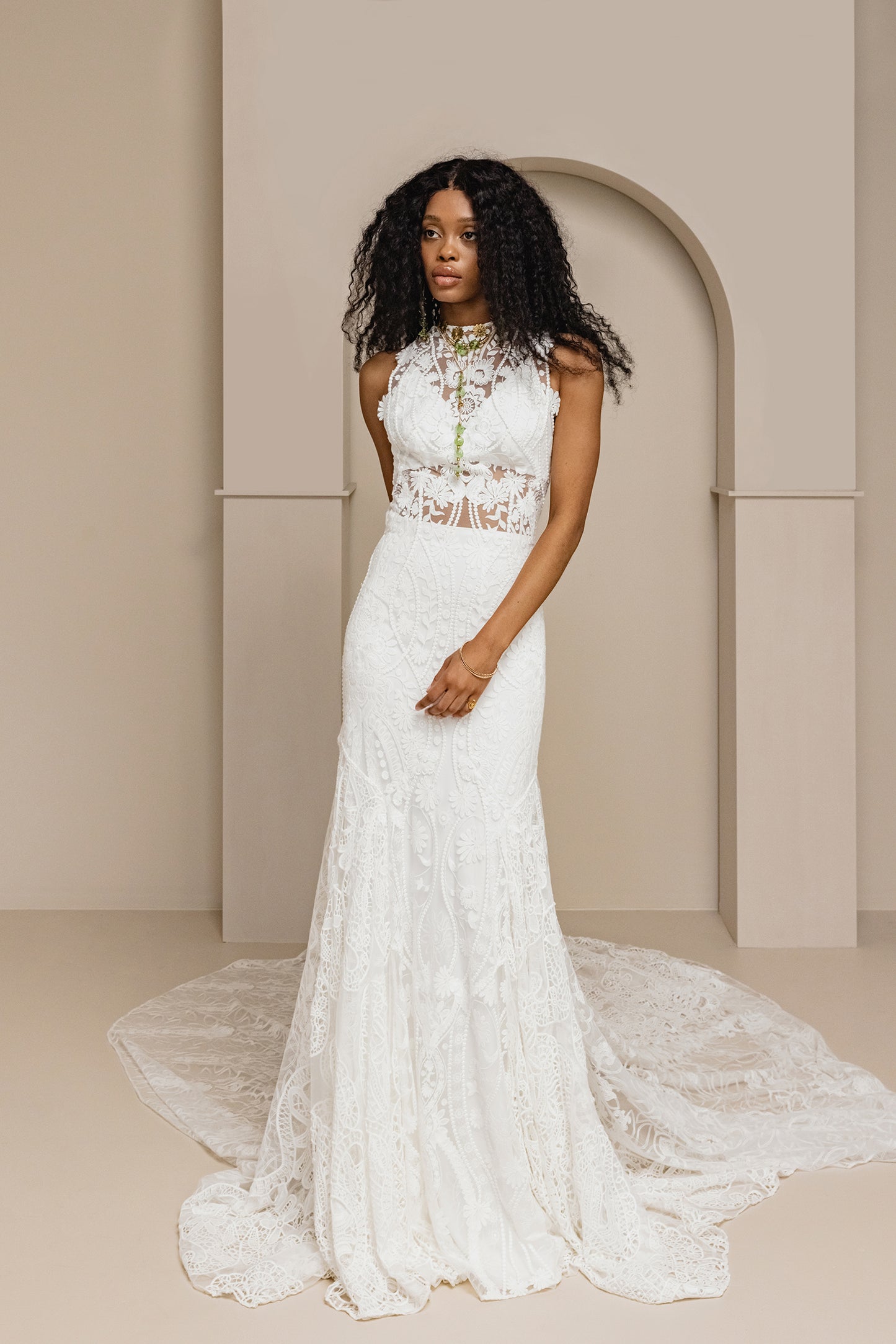 Joni Off-White Gown - UK18